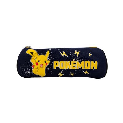 3700516288769-Trousse ronde Pokemon - 1 compartiment - bleu marine - Bagtrotter--0