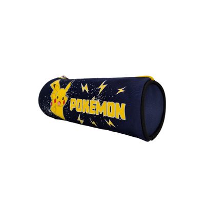 3700516288769-Trousse ronde Pokemon - 1 compartiment - bleu marine - Bagtrotter--1