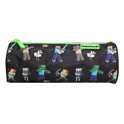 3666311004976-Trousse ronde Minecraft - 1 compartiment - noir - Bagtrotter--0