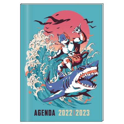 3666311007359-Agenda Fortnite Requin - 1 jour par page - 12 x 17 cm - Bagtrotter--0