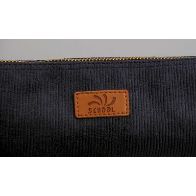 3173741246222-Trousse Velvet ronde velours - 1 compartiment - bleu marine - Carpentras--2