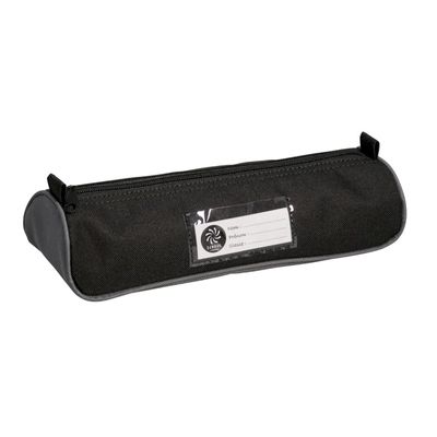 3173748246393-Trousse maxi 1 compartiment - 26 cm - noir - étiquette de personnalisation - Carpentras--0
