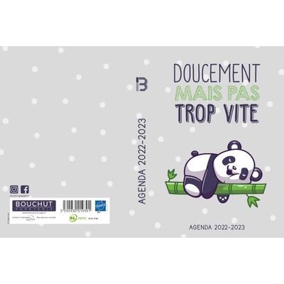 3592930019391-Agenda Fun Panda - 1 jour par page - 12,5 x 17,5 cm - Bouchut--2