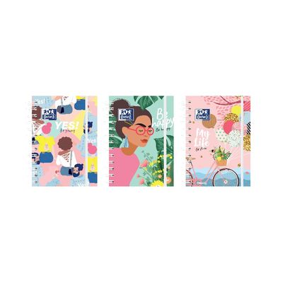 3147280232312-Agenda à spirale Oxford Poetic - 1 jour par page - 12 x 18 cm - différents modèles disponibles - Ham--0