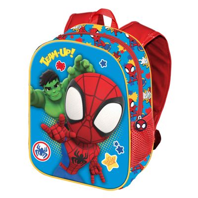 8445118026580-Spiderman Team - Sac à dos maternelle 3D - multicolore - Karactermania--0