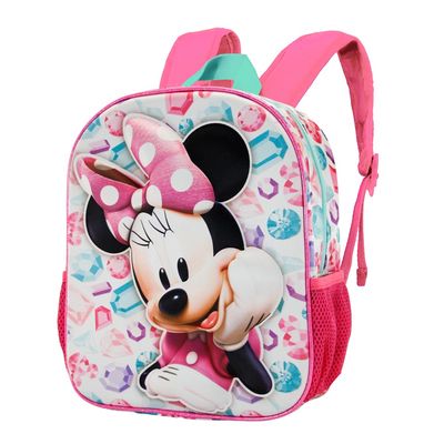 8445118015836-Minnie Mouse Diamonds - Sac à dos maternelle 3D - rose - Karactermania--0