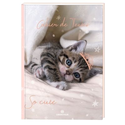 3664447114804-Cahier de textes Chaton - 15,5 x 21,7 cm - Oberthur--0