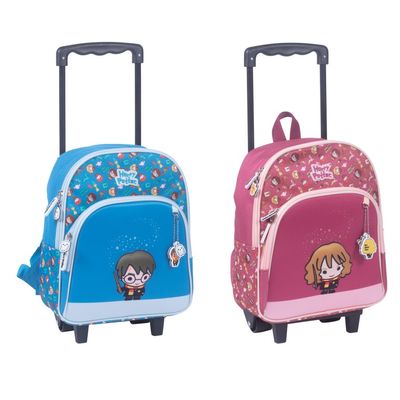 3661507522593-Sac maternelle à roulettes Harry Potter Chibi - 1 compartiment - Au choix : Harry ou Hermione - Kid'Ab--0