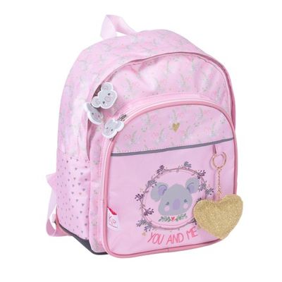 3661507020525-Sac à dos maternelle KIP Koala - 1 compartiment - rose poudré - Kid'Abord--0