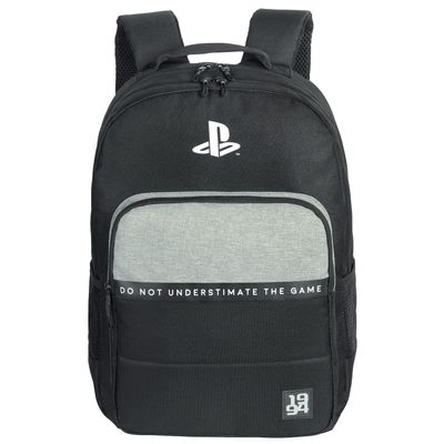 5600370148941-Sac à dos Playstation The Game - 2 compartiments - noir et gris - Kid'Abord--0