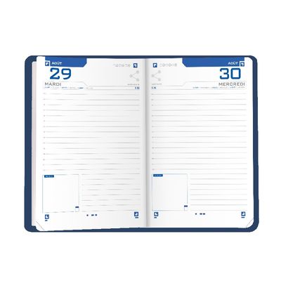 3147280094019-Agenda Oxford Touch - 1 jour par page - 12 x 18 cm - bleu marine - Hamelin--1
