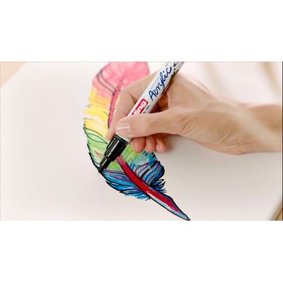 4057305026804-Edding 5100 - Marqueur acrylique - rouge--12