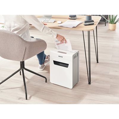 4002432127191-Leitz IQ Protect 4M - destructeur de documents coupe croisée - 4 feuilles - Corbeille 14 litres--6