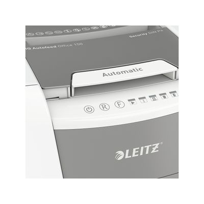 4002432124107-Leitz IQ AutoFeed Office 150 P4 - destructeur de documents coupe croisée - 150 feuilles - Corbeille 44--3