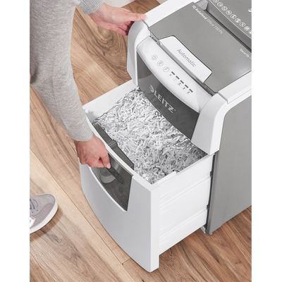 4002432124107-Leitz IQ AutoFeed Office 150 P4 - destructeur de documents coupe croisée - 150 feuilles - Corbeille 44--7