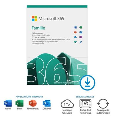 4260505538057-Microsoft 365 Famille - Code d'activation envoyé par email valable pour 6 appareils pendant 1 an--0