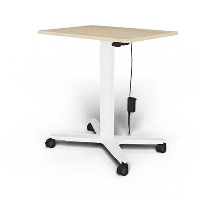 3760350282248-Bureau ELLIOT L70 - pieds blanc - plateau imitation chêne--0