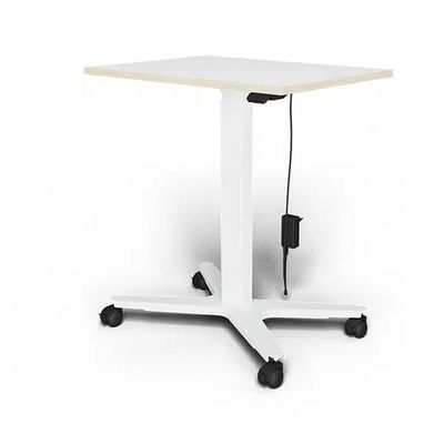 3760350282309-Bureau ELLIOT L70 - pieds blanc - plateau Blanc laqué--0