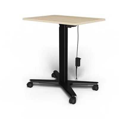 3760350282156-Bureau ELLIOT L70 - pieds noir - plateau imitation chêne--0