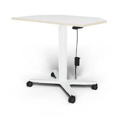 3760350282262-Bureau ELLIOT d'angle L100 - pieds blanc - plateau Blanc laqué--0
