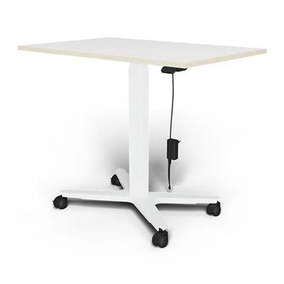 3760350282293-Bureau ELLIOT L100 - pieds blanc - plateau Blanc laqué--0