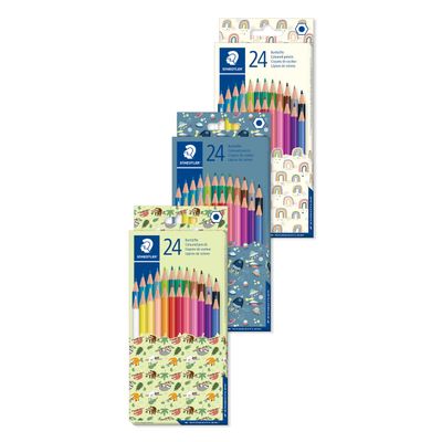 4007817079904-STAEDTLER Pattern - 24 Crayons de couleur - couleurs assorties--0