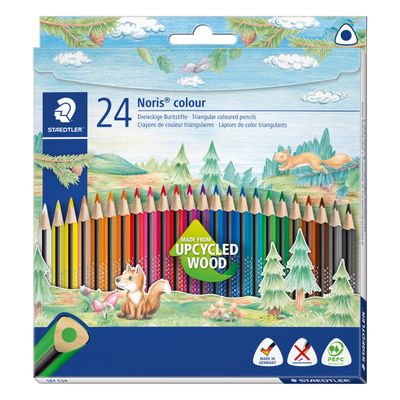 4007817037225-STAEDTLER Noris Design Journey - 24 Crayons de couleur - couleurs brillantes assorties--0