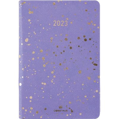3664447126760-Agenda Céleste - 1 semaine sur 2 pages - 10 x 15 cm - lilas - Oberthur--0