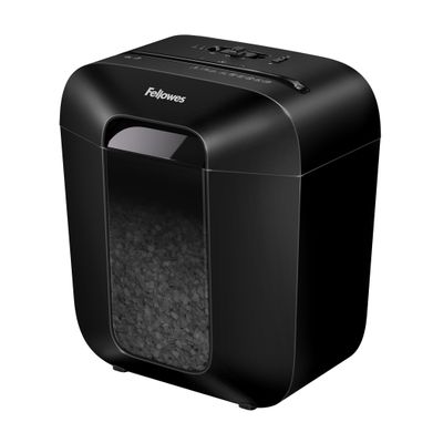 043859769025-Fellowes Powershred LX25M - Destructeur de documents coupe croisée mini-cut - 6 feuilles - Corbeille 11--0