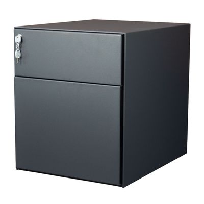 3700339991884-Caisson mobile métallique monobloc – 2 tiroirs - anthracite--0