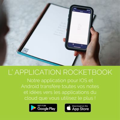 3086123708006-Rocketbook Fusion Executive - Carnet de notes connecté - 42 pages réutilisables - A5 - rouge--3