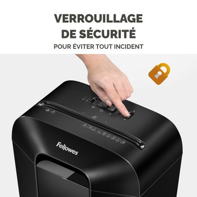 0043859771097-Fellowes Powershred LX41 - Destructeur de documents mini-cut - 8 feuilles - Corbeille 17 litres--4