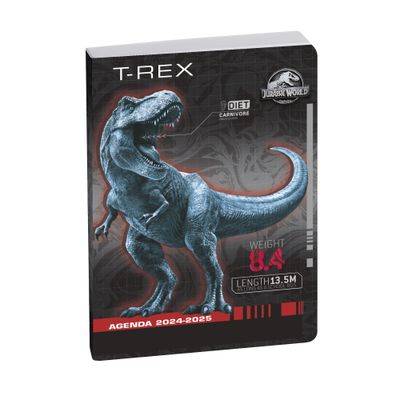 3660942079808-Agenda Jurassic World - 1 jour par page - 12 x 17 cm - t-rex - Exacompta--0