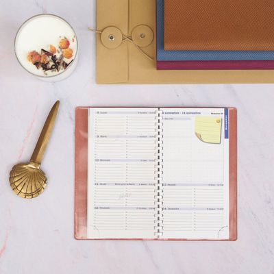 3660942076050-Agenda Lady Kaa - 1 semaine sur 2 pages - 9 x 16 cm - disponible dans différentes couleurs - Exacompta--3