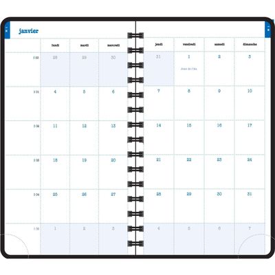 3660942076050-Agenda Lady Kaa - 1 semaine sur 2 pages - 9 x 16 cm - disponible dans différentes couleurs - Exacompta--5