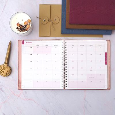 3660942076067-Agenda Lady Kaa - 1 semaine sur 2 pages - 15 x 17 cm - disponible dans différentes couleurs - Exacompt--4