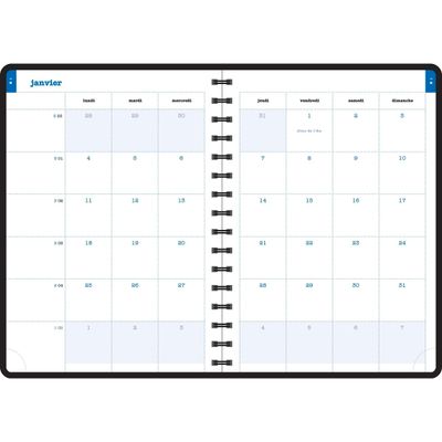 3660942076074-Agenda Lady Kaa - 1 semaine sur 2 pages - 15 x 21 cm - disponible dans différentes couleurs - Exacompt--5