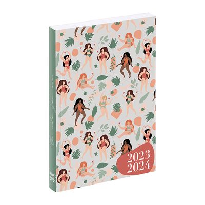 3135257463340-Agenda Body Positive - 1 jour par page - 12 x 17 cm - rouge ou vert - Viquel--1