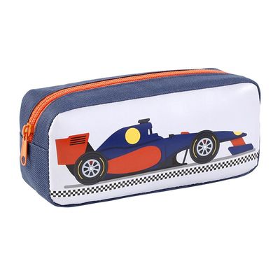 3135250993455-Trousse rectangulaire Racing Car - 1 compartiment - bleu - Viquel--0