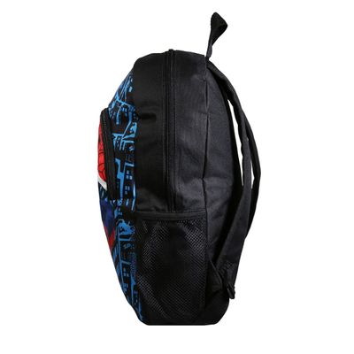 3666311013152-Sac à dos maternelle Spiderman - 37 cm - 1 compartiment - bleu - Bagtrotter--1