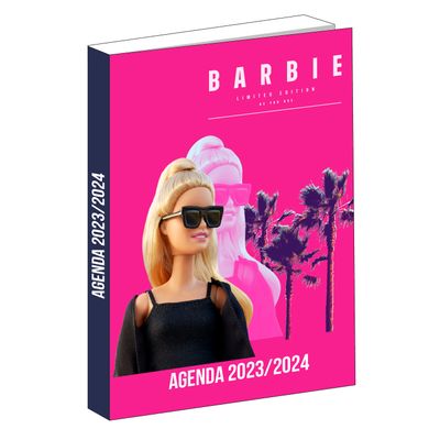 3666311008066-Agenda Barbie 1 jour par page - 12 x 17 cm - Bagtrotter--0