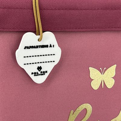3663842007605-Cartable réversible Butterfly 38 cm - 2 compartiments - papillon - Pol Fox--4