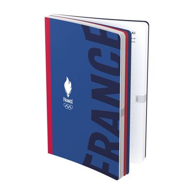 3147280265587-Agenda Equipe de France - 1 jour par page - 12 x 17 cm - bleu et rouge - Hamelin--0
