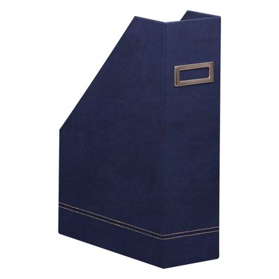 3037921945506-RHODIA Rhodiarama - Porte-revues - bleu nuit - en polyuréthane--0