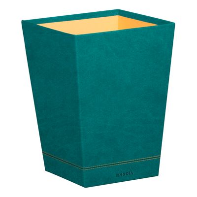 3037921946251-RHODIA Rhodiarama - Corbeille à papier - paon - en polyuréthane--0