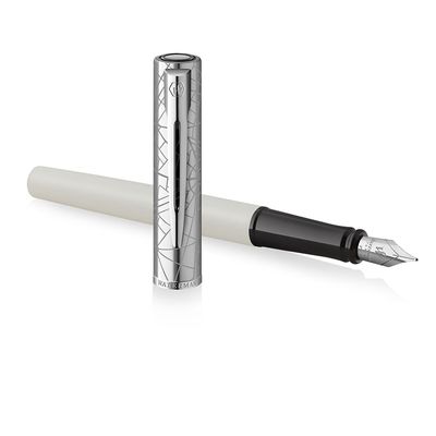 3026981745119-Waterman - Stylo plume Allure Deluxe blanc- pointe fine--2