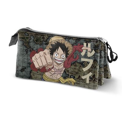8445118044027-One Piece Map -Trousse 3 compartiments - Karactermania--0