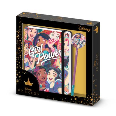 8445118044126-Coffret cadeau avec journal et stylo Princesses Disney - Karactermania--0