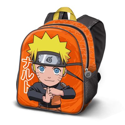 8445118046977-Naruto Chikara - Sac à dos maternelle 3D - 1 compartiment - Karactermania--0