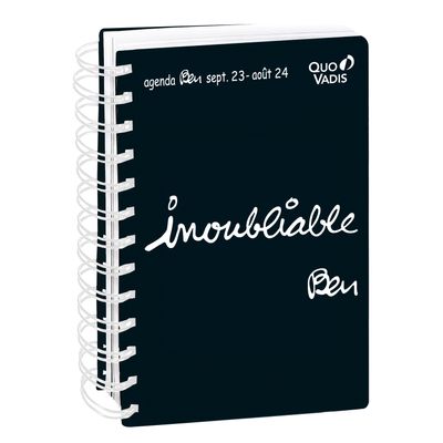 3371010504107-Agenda à spirale Ben - 1 jour par page - 13 x 21 cm - inoubliable - Quo Vadis--0